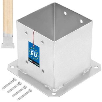 Suport de ancorare cu șurub la baza stâlpului 140x140