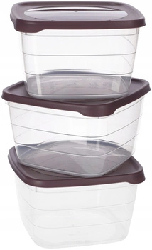 Recipiente etanșe pentru micul dejun - set de 3 bucăți