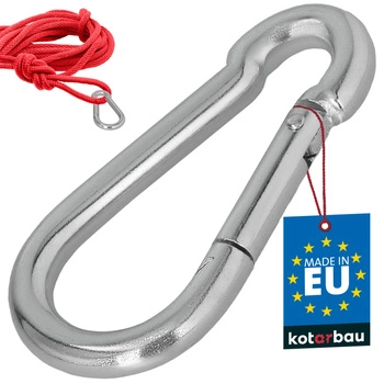 Carabină pentru pompieri leagăn frânghie hamac metalică 100 mm