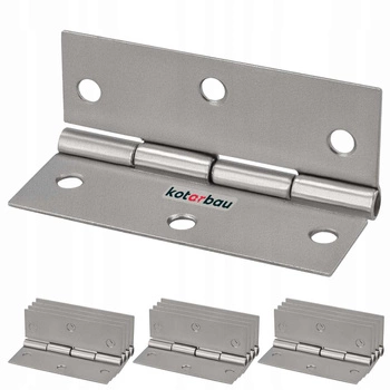 Balama aripă mobilier 60 mm nichel set de 12 buc.