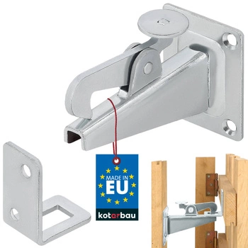 Suport blocare limitator uși poartă - Culoare aurie