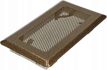 Grilaj ventilație șemineu metalic 10x20 cm - Culoare auriu