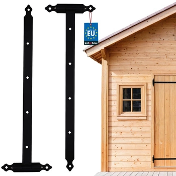 Balama fixă pentru ușa de garaj cu rulmenți cu bile 845 mm - 2 buc.