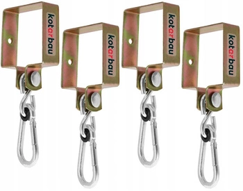 Clipul carabinier cu cârlig de leagăn 90 - 4 buc.