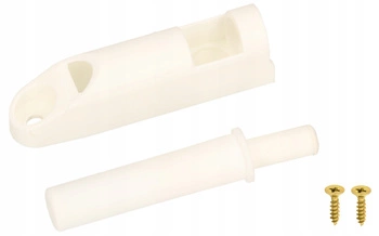 Amortizor cu adaptor pentru închidere silențioasă a dulapurilor - Culoare alb