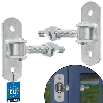 Șurub balama reglabilă pentru poartă m18 - 2 buc.