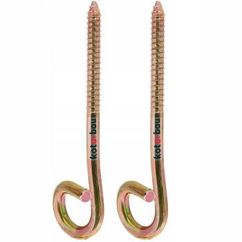 Cârlig de leagăn pentru grinzi de lemn mâner cu șurub m10 - 2 buc.