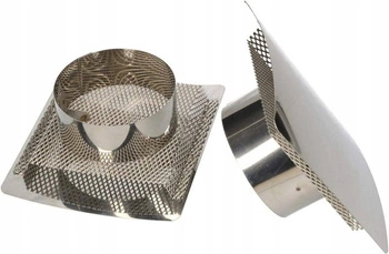 Grilă de ventilație convexă fi 100 mm inox