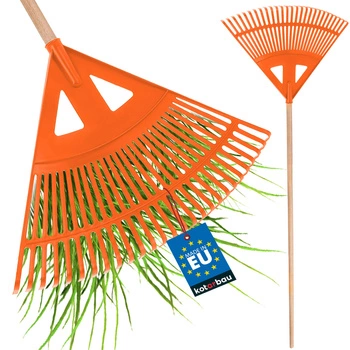 Greblă de grădină 580 mm greblă pentru frunze de iarbă + arbore