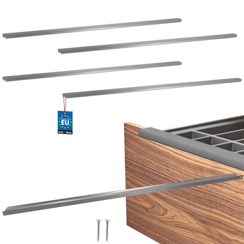 Mâner mobilier aluminiu argintiu 980/1000 mm set de 4 buc.