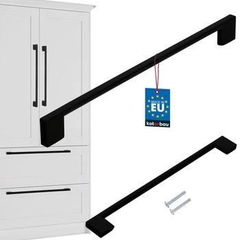 Bucătărie mobilier mâner clasic modern lung negru mat 256 mm