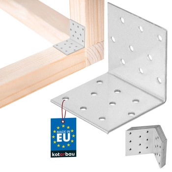 Colțar zincat pentru dulgherie 60×60×60 mm set de 12 buc.