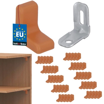 Suport unghiular pentru mobilă cu capac arin set de 50 buc.