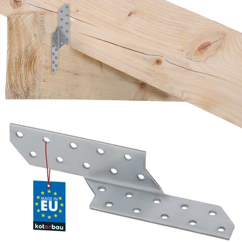 Conector pentru căpriori racord stânga 170x35 mm