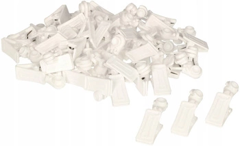 Cârlige pvc pivotante pentru șină tavan set 100 buc.