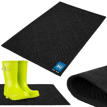 Covoraș pentru pantofi antiderapant gri 45x75 cm