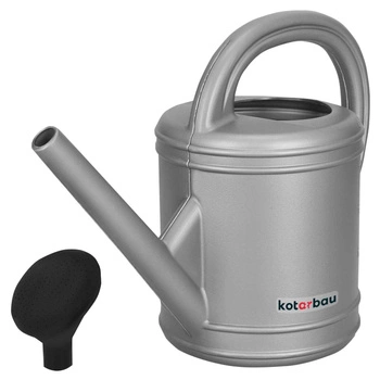 Stropitoare 5 l de plastic pentru grădină din argint cu strecurătoare