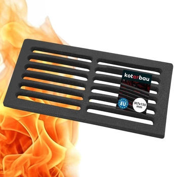 Grătar de gătit din fontă pentru aragaz șemineu cazan - 30,7x15 cm