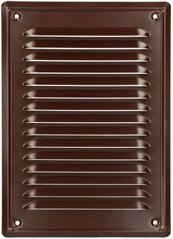 Grilă de ventilație a coșului de fum cu plasă 230x165 bronz