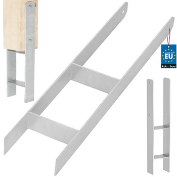 Baza stâlpului h pentru încastrare zincat argintiu 140 mm