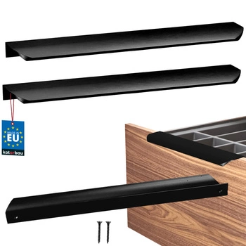 Mâner mobilier aluminiu negru mat 256/276 mm set de 2 buc.