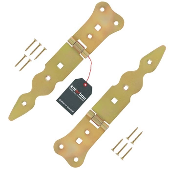 Balama de chioșc îngustă pentru obloane și uși aur 150 mm set de 2 buc.