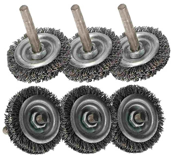 Perie cu roți de sârmă de 40 mm - 6 buc.