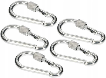 Carabină pivotantă 50 cârlig de frânghie - 5 buc.