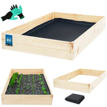 Cutie de legume din lemn ierburi creștere 120x80x18 cm