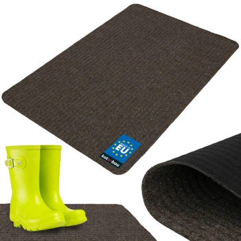 Ștergător de pantofi absorbant antiderapant covoraș covor maro 100x66 cm