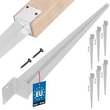 Suport de ancorare cu bază de stâlp tip l - 500 mm set de 6 buc.