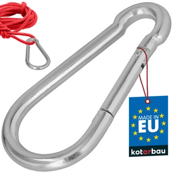 Carabină pentru pompieri leagăn frânghie hamac metalică 180 mm