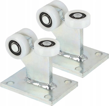 Cărucior cu 3 roți pentru porți fi 43 role fixe pentru porți - 2 buc.