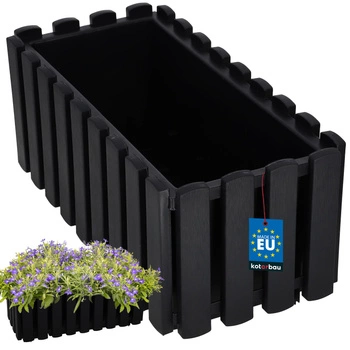 Ghiveci cutie pentru balcon balustradă rustic antracit 400 mm