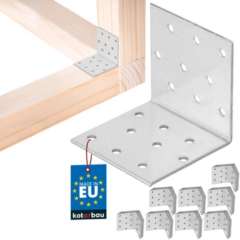 Colțar zincat pentru dulgherie 60×60×60 mm set de 100 buc.