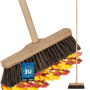 Perie mătură din lemn pentru pardoseli fibră de cocos 27 cm + coadă din lemn