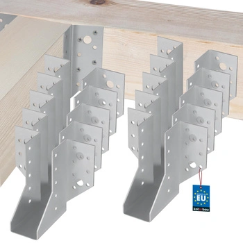 Cârlig pentru grinzi din lemn tâmplărie căpriori 38x111 mm set de 10 buc.