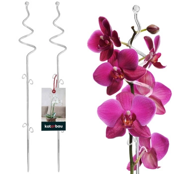 Suport de plante din plastic transparent 58 cm set de 2 buc.