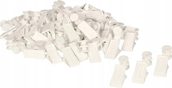 Cârlige pvc mobile pentru șină tavan set 100 buc.