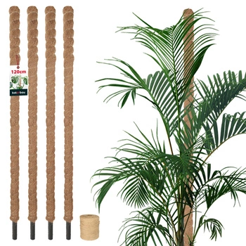 Țăruș pentru plante de nucă de cocos 120 cm x 32 mm set de 4 buc.