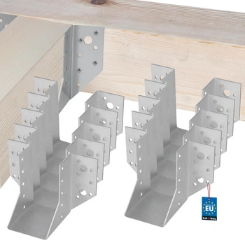 Cârlig pentru grinzi din lemn tâmplărie căpriori 60x100 mm set de 10 buc.