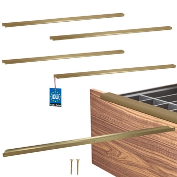 Mâner mobilier aluminiu auriu mat 780/800 mm set de 4 buc.