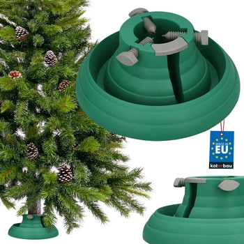Suport pentru brad natural de până la 2,5 m cu recipient pentru apă verde
