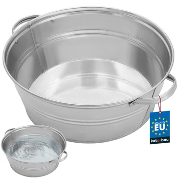 Castron rotund galvanizat 13 l