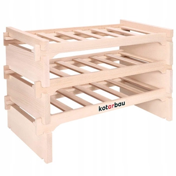 Raft de vin din lemn raft de vin modular 18-butelii