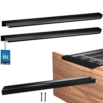 Mâner mobilier aluminiu negru mat 320/340 mm set de 2 buc.