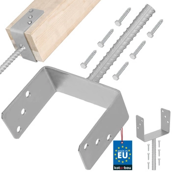 Bază pentru stâlp cu bară în u pentru încorporare 160 mm