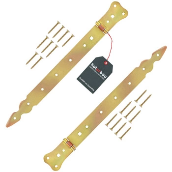 Balama de chioșc îngustă pentru obloane și uși aur 350 mm set de 2 buc.
