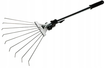 Greblă de frunze cu 9 dinți greblă de iarbă de 320 mm cu mâner