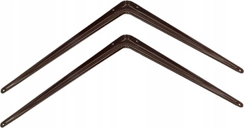 Colțar pentru raft, suport 45x40 cm, 2 buc. - Culoare maro